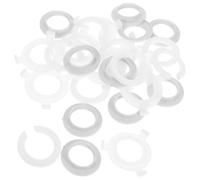 Anneome Set 30 Pezzi Anelli Adattatori per Paralume a Clip E27-E14 Convertitori Portalampada Base in Plastica Bianca Ferramenta per Montaggio Lampade e Ricambi per Uso Domestico