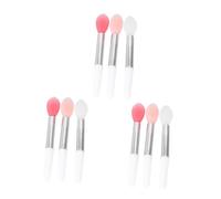 Anneome Set 9 Pezzi Pennelli per Labbra in Silicone Portatili Applicatori per Rossetto e Maschera Labbra Testina Morbida Leggeri e Compatti per Uso Professionale e Domestico