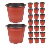 Anneome Set da 60 Vasi da Vivaio in Plastica a Due Colori per Piante Succulente Mini Vasi da Fiori per Interni Design Salvaspazio e Supporto Crescita Radici per Appartamenti e Uffici