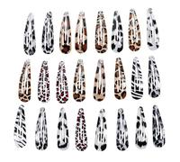 Anneome Set di 24 Mollette Clip Leopardate in Lega per Chioma Donna, Eleganti e Semplici, Adatte per Organizzare e Decorare i Chioma nel Quotidiano Stile Casuale
