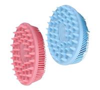 Anneome Set Di Spazzole Per Shampoo 1 Set 2 Pezzi Spazzola in Silicone Bifacciale Per Cuoio Capelluto E Viso Pulizia Delicata Dei
