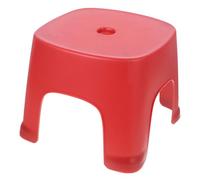 Anneome Sgabello per Piedi in PVC Rosso Piccolo Antiscivolo e Durevole per Bagno Poggiapiedi Leggero e Stabile per Cambiare Scarpe e Supporto Wc
