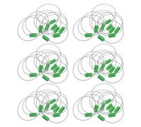 Anneome Sigillo di Sicurezza a Cavo in Acciaio 100 Pezzi Verde | Tecnologia Antimanomissione, Identificazione Chiara, Abs e Filo Zincato, per Sigillatura Logistica e Merci