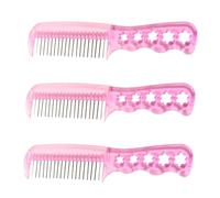 Anneome Spazzola Per Parrucche Da Donna e Extension Per Chioma Sintetici, Set Da 3 Pezzi, Antistatica, Colore Rosa, Per Modellare e Districare Chioma Lisci, Per Cura Di Parrucche e Bambole