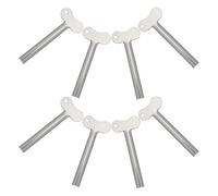 Anneome Spremi-dentifricio Manuale in Ferro Resistente 8 Pezzi, Rullo Spremi Tubetti per Dentifricio e Creme, Compatto per Bagno e Viaggio, Facile da Usare e Anti-spreco