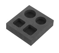 Anneome Stampo in per Metalli Non Ferrosi 4 Slot per Buona Conduttività Termica Kit per Forno Adatto per Gioielli in Argento e Oro