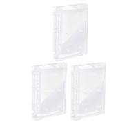 Anneome Supporto per Punte da Trapano per Unghie in Acrilico Trasparente 6 Fori, Organizzatore da 3 Pezzi per Manicure, Espositore per Uso Domestico e Salone di Bellezza