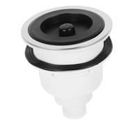 Anneome Tappo con Filtro in Acciaio Resistente per Scarico Lavabo Ceramico Scolapeli Facile da Pulire Accessorio per Lavatesta Parrucchiere e Vasca Shampoo