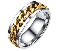 Anneome Transito Suona Gli Per Moda Suonano Ring Boy Spinner Rings Men D'oro