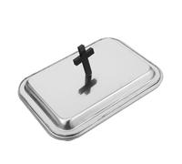 Anneome Vassoio per Comunione Acciaio Inossidabile Multifunzionale con Bicchieri e Piatto per Pane Accessorio per Cerimonie Religiose e Feste Battesimo