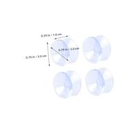 Anneome Ventose Bifacciali Trasparenti in PVC da 20 MM Set da 30 Pezzi Cuscinetti Antiscivolo per Piani in Vetro di Tavoli da Scrivania Distanziatori Riutilizzabili per Superfici Lisce