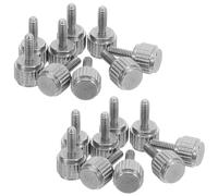 Anneome Viti a Testa Zigrinata Piatta in Acciaio Inox M2X6Mm Bulloni di Bloccaggio per Pinze di Misurazione Set da 20 Pezzi per Strumenti di Precisione e Officina di Manutenzione