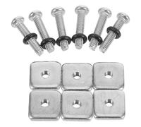 Anneome Viti per Pinne da Surf in Acciaio Inossidabile M4, Kit da 6 Pezzi per Fissaggio Stabile della Pinna Caudale su Tavole da Paddle Board