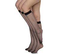 Annes styling Autoreggenti - Calze Autoreggenti Da Donna Sexy, Calze A Rete Nere Donna Eleganti E Comode, Moda Femminile Glamour, Calze Trasparenti, Resistenti E Moderne - 3 Paia Nero