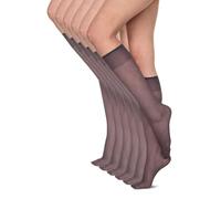 Annes styling Calzini da donna Gambaletti 15 DEN Senza pressione Leggeri e confortevoli Tutti i giorni Materiale liscio Taglia unica Sei paia Sheena15, Grafit