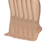 Annes styling Calzini da donna sopra la caviglia - 40 DEN in microfibra opaca, finitura opaca, top confortevole, taglia unica, calzini classici casual da ufficio per donna Cloe 40, Confezione da 6