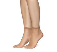 Annes styling Calzini trasparenti opachi ultra sottili per donne ragazze calzini alla caviglia taglio basso casual eleganti calzini da donna comodi 15 DEN spessore ideale per sandali tacchi Frida15,