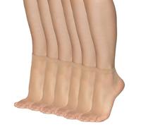 Annes styling Calzini trasparenti opachi ultra sottili per donne ragazze calzini alla caviglia taglio basso casual eleganti calzini da donna comodi 15 DEN spessore ideale per sandali tacchi Frida15,