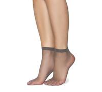 Annes styling Calzini trasparenti opachi ultra sottili per donne ragazze calzini alla caviglia taglio basso casual eleganti calzini da donna comodi 15 DEN spessore ideale per sandali tacchi Frida15,