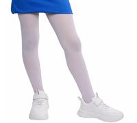 Annes styling Collant Bambina 40 DEN Microfibra Opaca Morbida Traspirante per Scuola Danza Uso Quotidiano Colore Bianco Taglia 146/152 Età 11-12 Anni