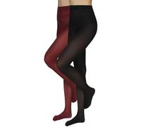 Annes styling Collant Donna Microfibra 40 Den Opachi 2 Paia Calze Donna Eleganti e Morbide Collant Classici per Tutte le Stagioni Comfort Fit Senza Cuciture con Tassello in Cotone Multicolore S