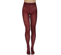 Annes styling Collant Donna Microfibra 40 Den Opachi Calze Donna Eleganti e Morbide Collant Classici per Tutte le Stagioni Comfort Fit Senza Cuciture con Tassello in Cotone Bordeaux Taglia M