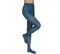 Annes styling Collant Donna Microfibra 40 Den Opachi Calze Donna Eleganti e Morbide Collant Classici per Tutte le Stagioni Comfort Fit Senza Cuciture con Tassello in Cotone Turchese Taglia XL