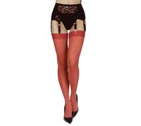 Annes styling - Collant reggicalze da donna, a tinta unita, sottili, 20 den, calze velate