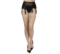 Annes styling - Collant reggicalze da donna, a tinta unita, sottili, 20 den, calze velate