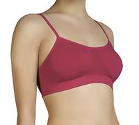 Annes styling Reggiseno invisibile senza cuciture da donna senza ferretto seconda pelle supporto superiore vestibilità comoda non imbottito, Damson, L/XL