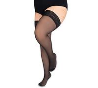 Annes styling Sila - Calze autoreggenti da donna, in nylon, 40 denari, con silicone invisibile, nero, TG- 1 / 2