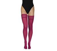 Annes styling Truss 60 Denari Delle Donne Tenere Up In Microfibra Calze con Pizzo Alta Opaco Lingerie Calze In Silicone Top Grape TG-7/8