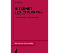 Annette Klosa-Kückelhaus Internet Lexicography (Copertina rigida)