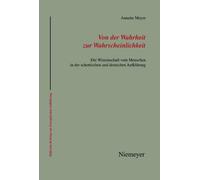 Annette Meyer Von Der Wahrheit Zur Wahrscheinlichkeit (Tascabile)