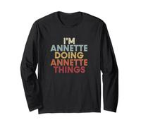 Annette Name Annette Personalized Name First Given Maglia a Manica