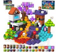 Annexfun Blocchi magnetici da costruzione 150 pezzi - casa infestata avventura con vampiro, zombie e fantasmi - mattoncini magnetici per bambini dai 6 anni in su, giocattoli di Halloween dai 4 5 6 7