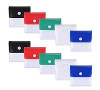Annhao 10 Pezzi Tasca posacenere Astuccio in Polvere, Posacenere portatili, Compatto Odore a Prova di Fuoco, PVC Ignifugo Inodore Tasca per Attività all'aperto in Viaggio - Colori Assortiti