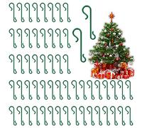 Annhao 230 Pezzi Ganci Albero di Natale, Ganci per palline di natale a Forma di S, Ganci per Decorazioni Albero di Natale, Appendini per Albero di Natale, Ghirlanda di Natale, Vite di Natale(Verde)
