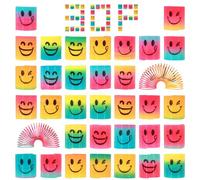Annhao 30 Pezzi Molle Gadget Compleanno per Bambini, Mini Smile Molla Giocattolo, Regalini Fine Festa, Invitati Riempitivi