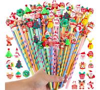 Annhao 36 Pezzi Matite Natalizie, Gadget Compleanno Bambini, Matite Regalo Natale per Bambini, Accessori Feste Natalizie, Regalo Fine Festa Natale, Gadget Natalizi, Ideali per Natale