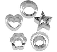Annhao Formine per Biscotti, 15 Pezzi Coppapasta Acciaio Inox Stampini Biscotti DIY Forme Biscotti Cuore Fiore Tondi Stella ecc, Stampo Biscotti per Preparare frollini, Pasticcini, Biscotti