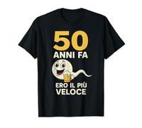 Anni 50 Compleanno Umoristico Ero Il più Veloce Maglietta