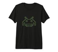 Anni '80 Arcade Game Retro Space Alien Invaders Gamer Maglietta Premium