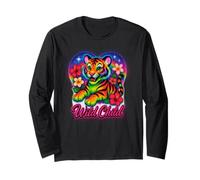 Anni '90 Airbrush Tiger Y2k Vintage anni 2000, Nerd Animale Retrò Maglia a Manica