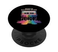 Anni '90 Hip Hop Graphic Cassette Musica Old School Hip Hop Rap PopSockets PopGrip Adesivo
