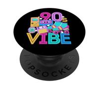 Anni '90 Vibe Anni Novanta Retro anni '90 Vintage Cassette Divertimento Ritorno al passato PopSockets PopGrip Adesivo