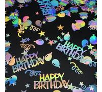 Anni Compleanno Coriandoli, Nero e oro rosa Happy Birthday Coriandolis compleannos anni, coriandolies argento nero e rosa numero coriandolii da tavolo per compleannoes decorazioni