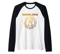 Annibale Barca Dea Tanit Guerra Punica Antica Cartagine Maglia con Maniche Raglan
