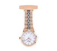 Annie Apple Marmo/argento/oro rosa Link infermiere parrucchiere estetista orologio da taschino