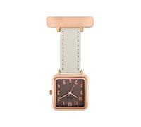 Annie Apple Orologio da tasca quadrato in oro rosa/grigio infermiere infermiere parrucchiere estetista